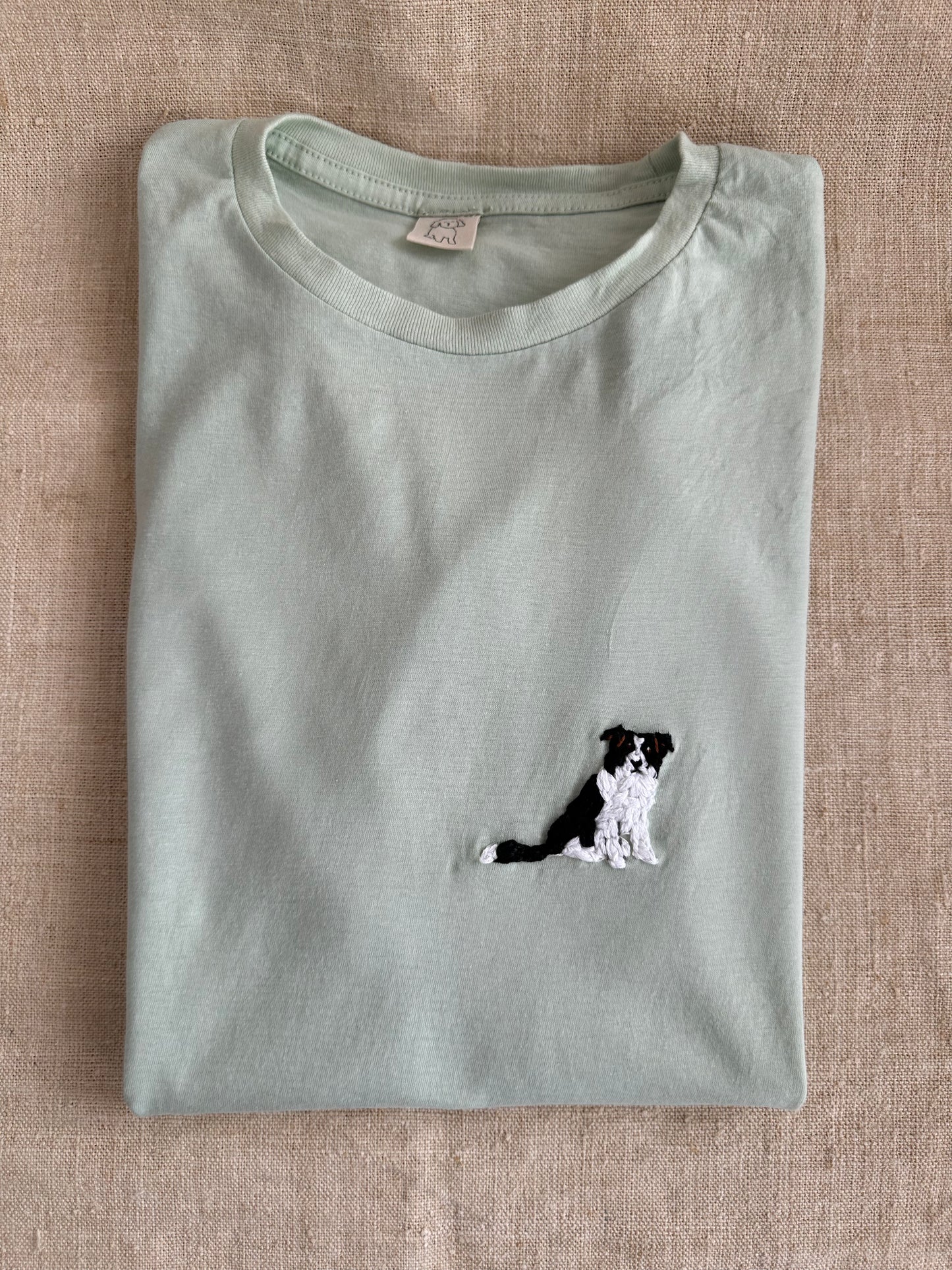 Camiseta unisex ice blue Border Collie