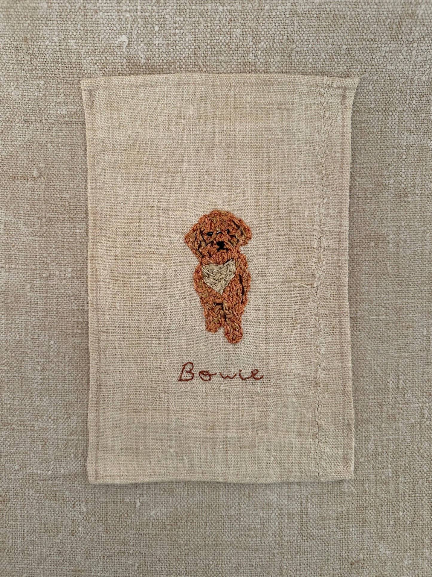 Embroidered linen