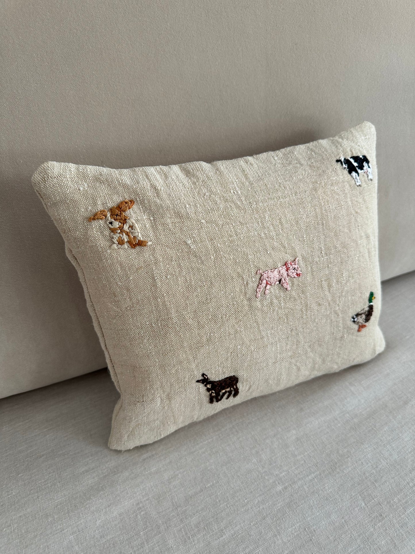 "On Pepita's Farm" Cushion