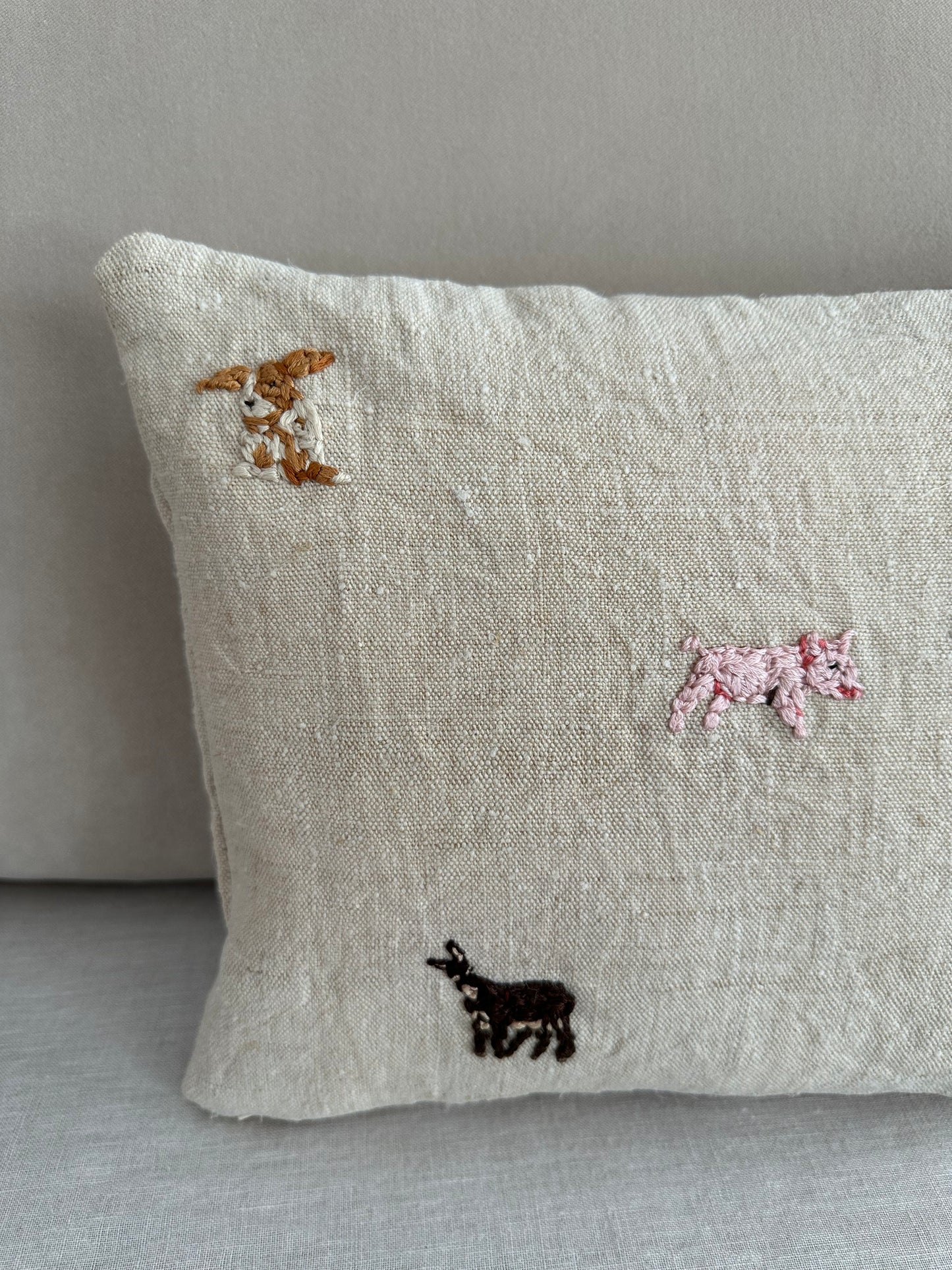"On Pepita's Farm" Cushion