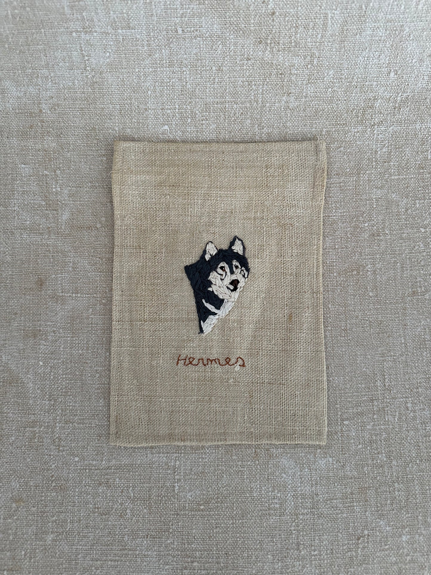 Embroidered linen
