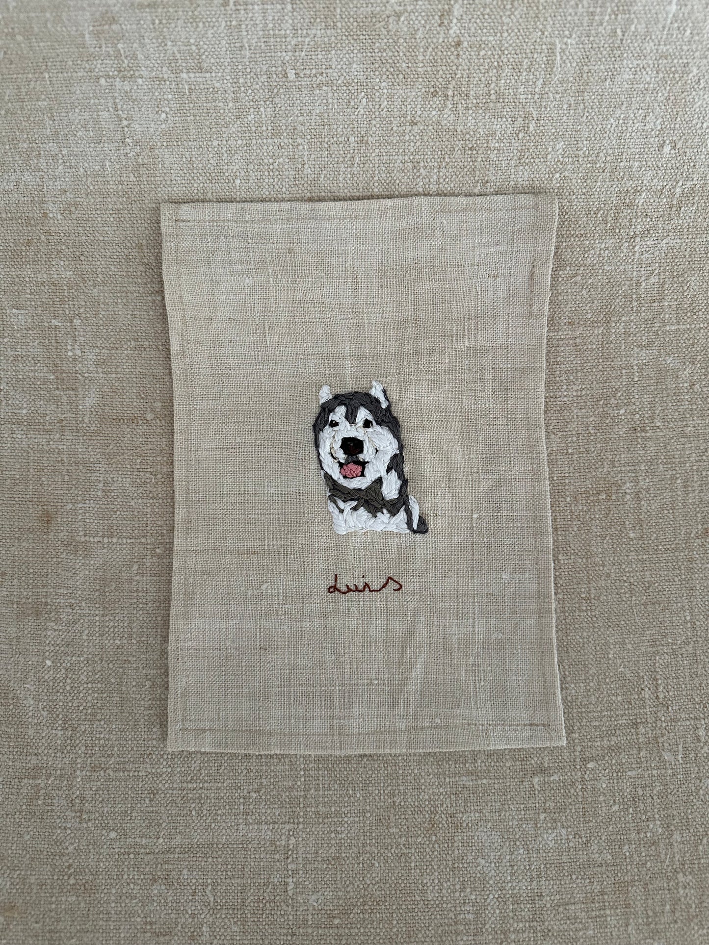 Embroidered linen