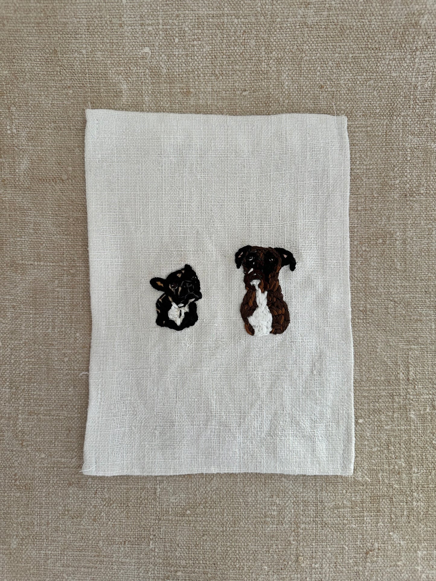 Embroidered linen